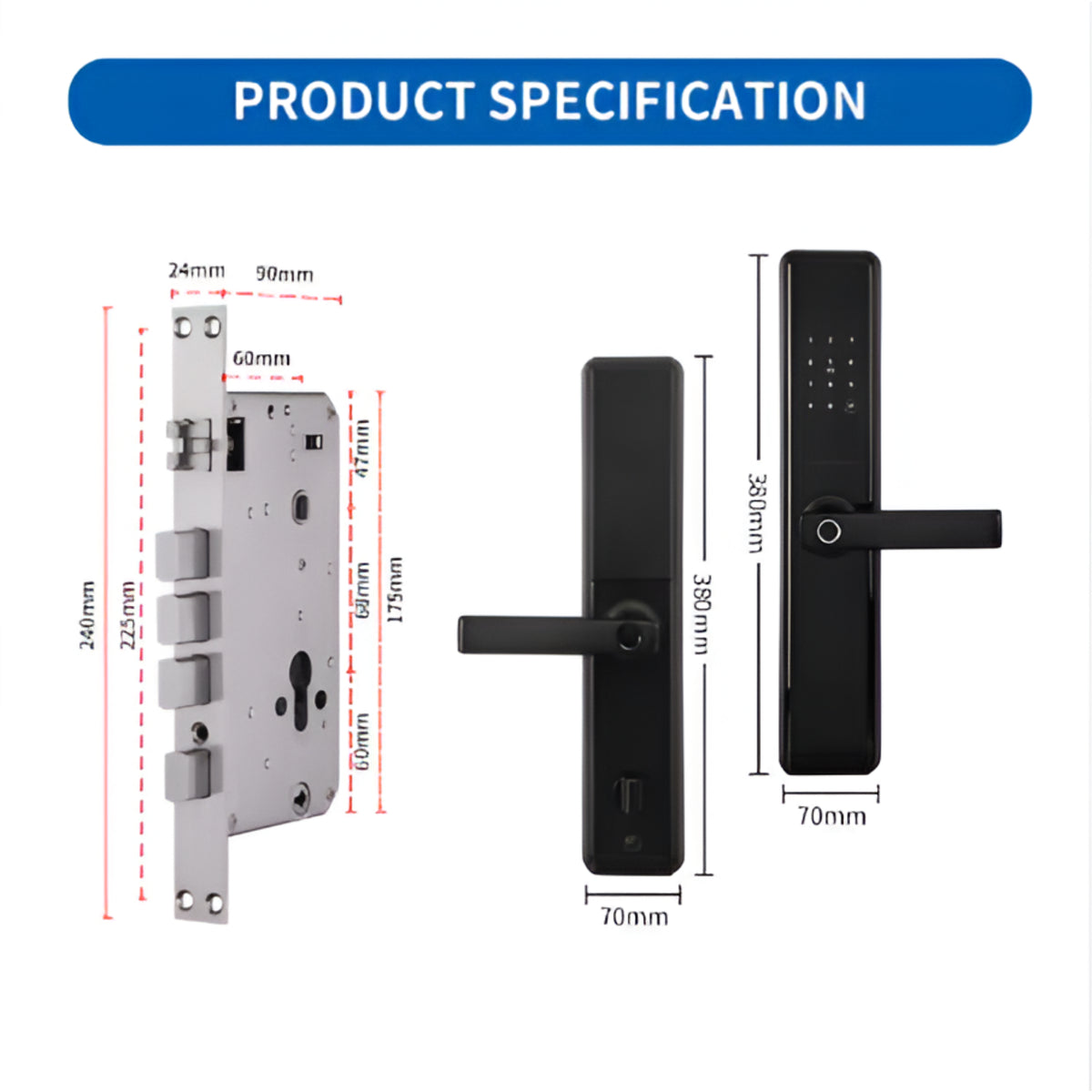 ObsidianKey VantaTouch Smart Lever Lock — product view 3