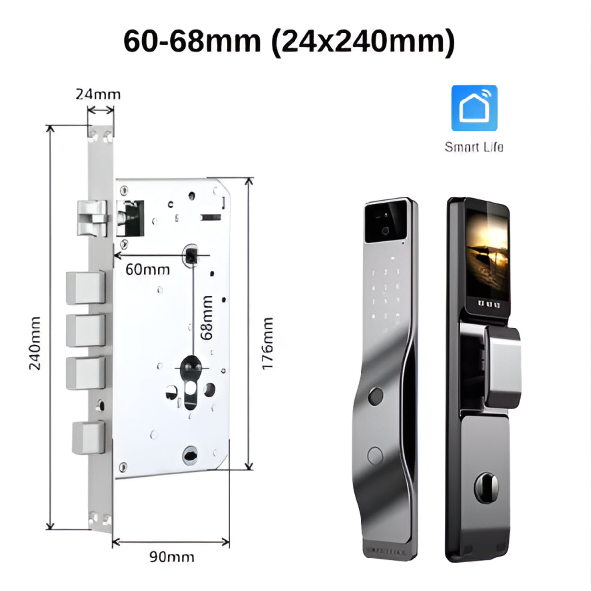 SilverCrest Vera3D Face Recognition Smart Lock — product view 2