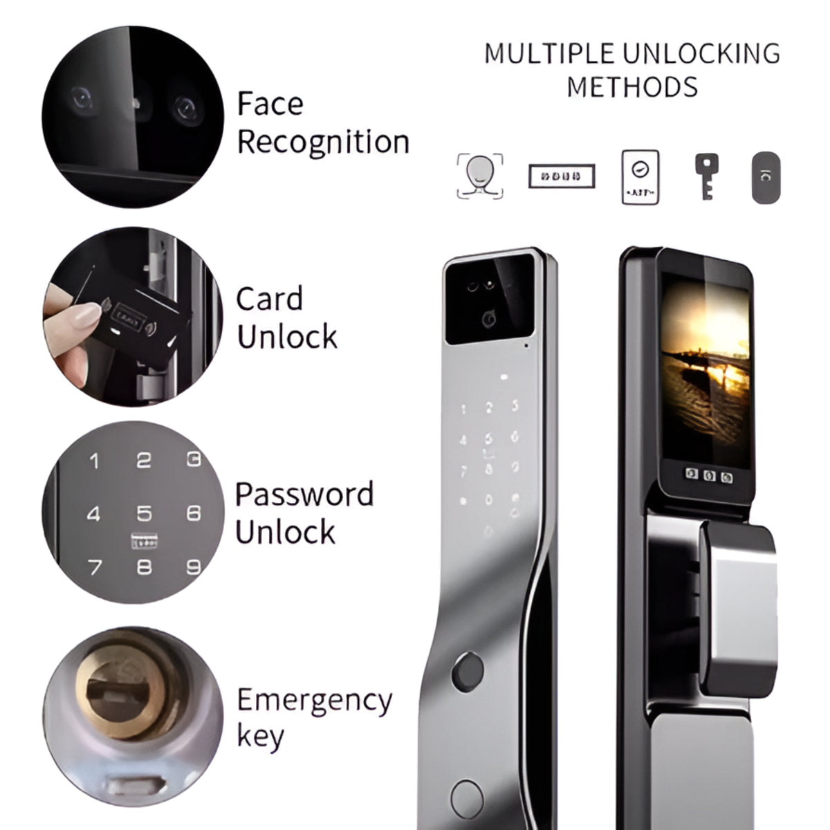 SilverCrest Vera3D Face Recognition Smart Lock — product view 3