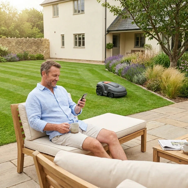 Robot Lawn Mower Engineered for Large Yards, RTK-GPS Navigation, LiDAR Sensors, 2500m² Coverage