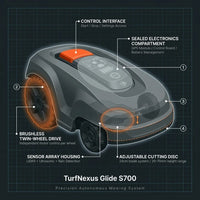 Robot Lawn Mower Engineered for Large Yards, RTK-GPS Navigation, LiDAR Sensors, 2500m² Coverage — product view 3